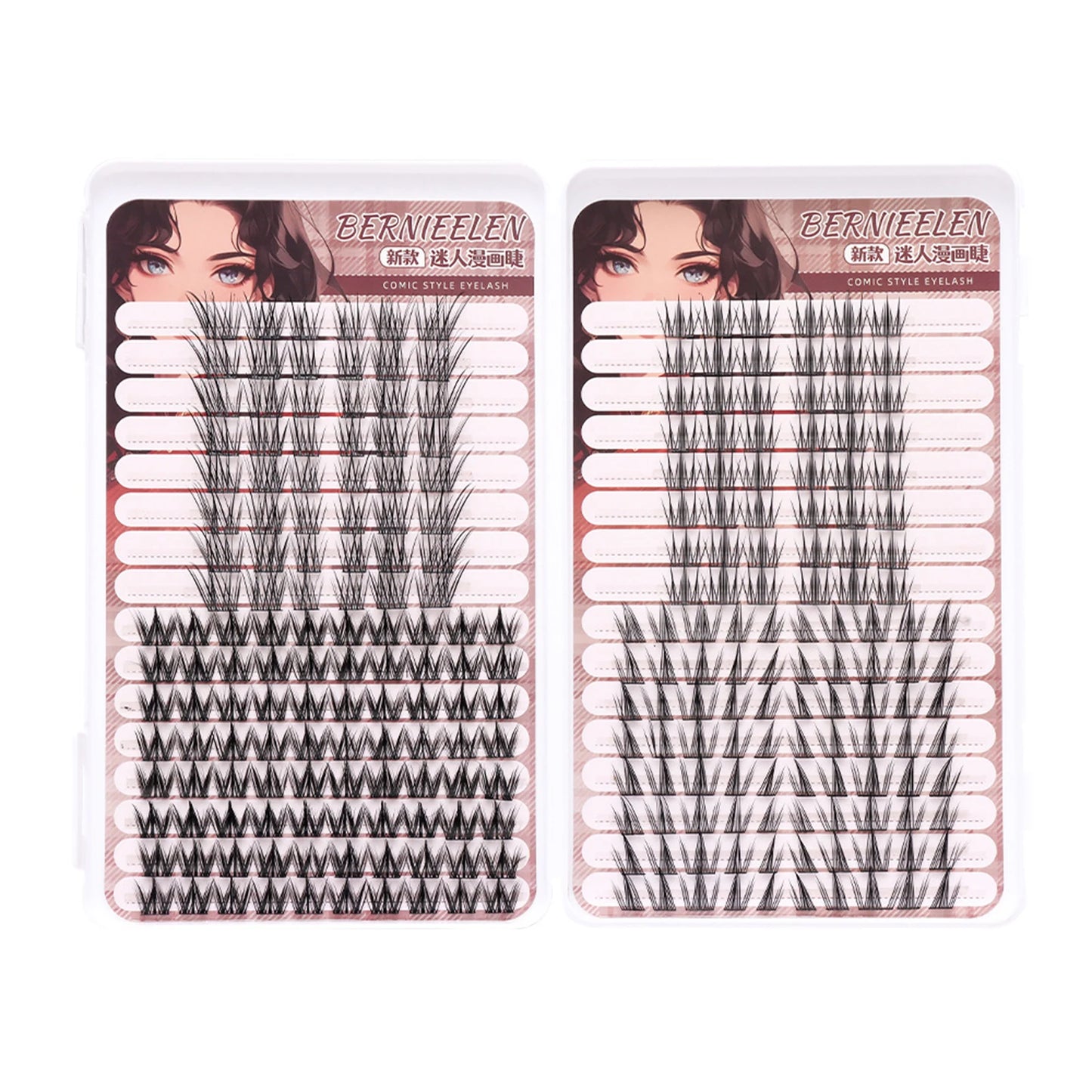 Manga Cluster False Lashes 10–16mm Fluffy Fairy DIY Extensions