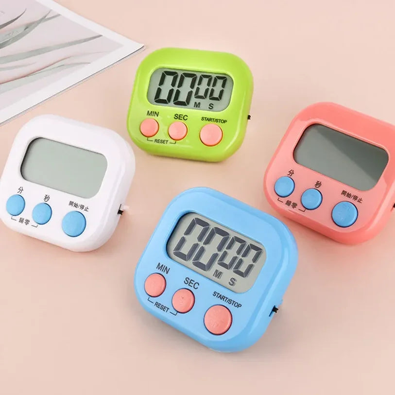 Magnetic LCD Digital Kitchen Timer – Countdown & Count-Up