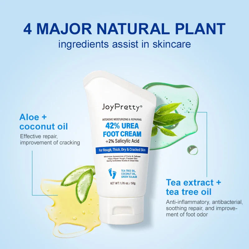 JoyPrettyin 42% Urea Foot Cream – Exfoliating & Moisturizing