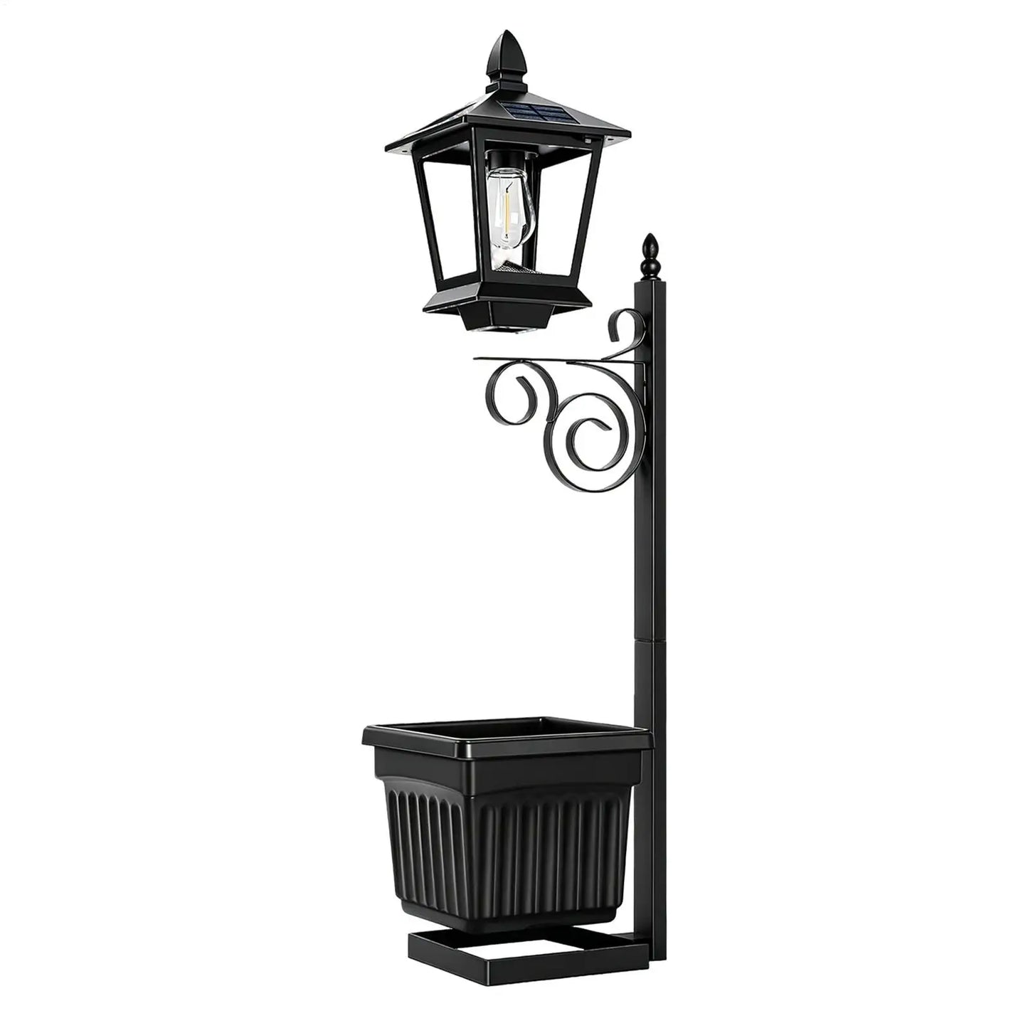 Solar Plant Pot Light 2-in-1 Outdoor Garden Floor Lamp Solar Garden Lamp Peaceful Pleasures Health and Wellness