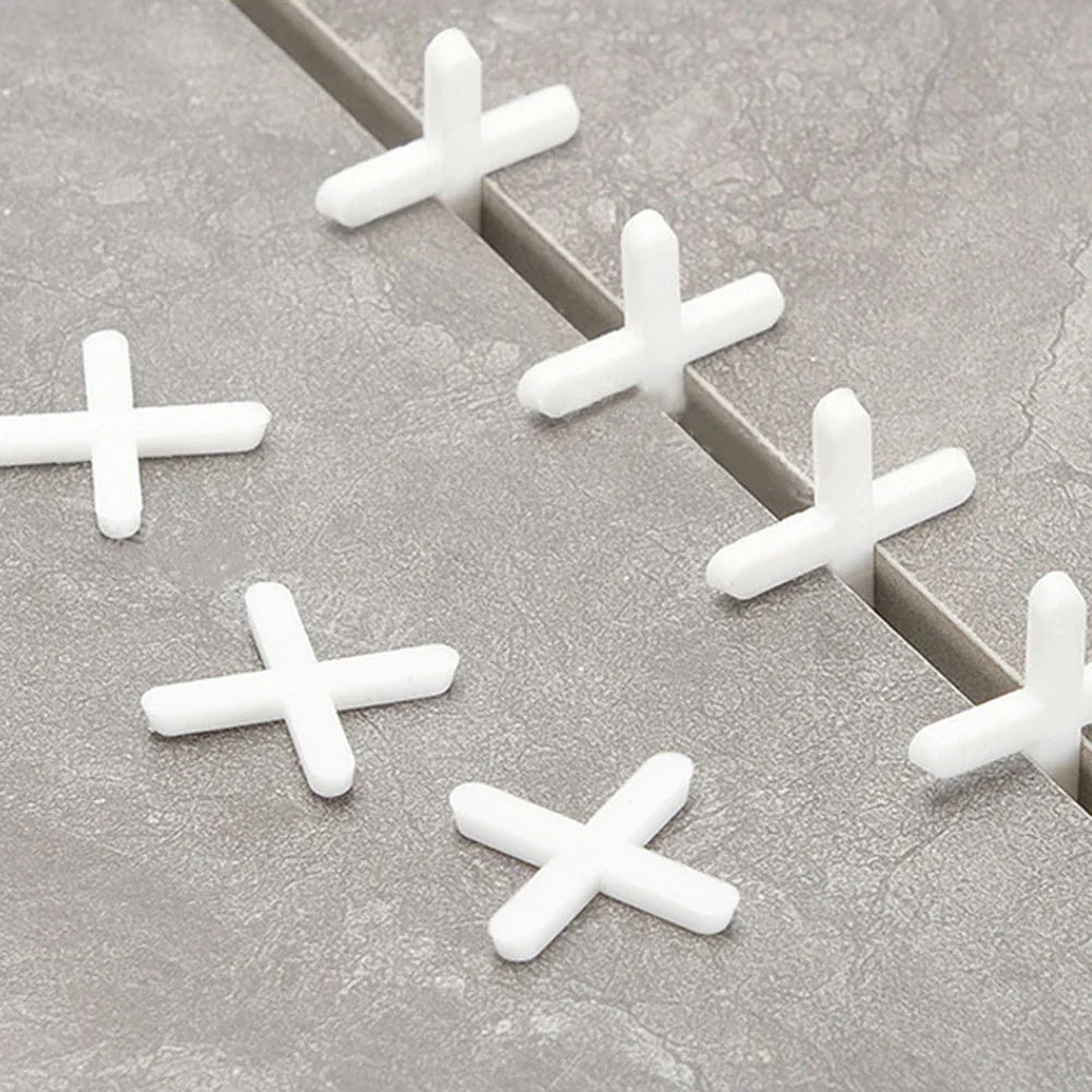 200pc Cross Tile Spacer Clips 1–3mm | Floor & Wall Leveling
