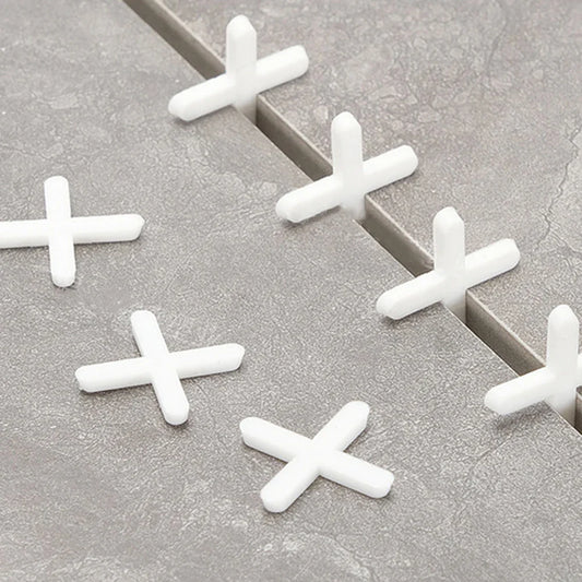 200pc Cross Tile Spacer Clips 1–3mm | Floor & Wall Leveling Tile Spacer Clips Oasis Select