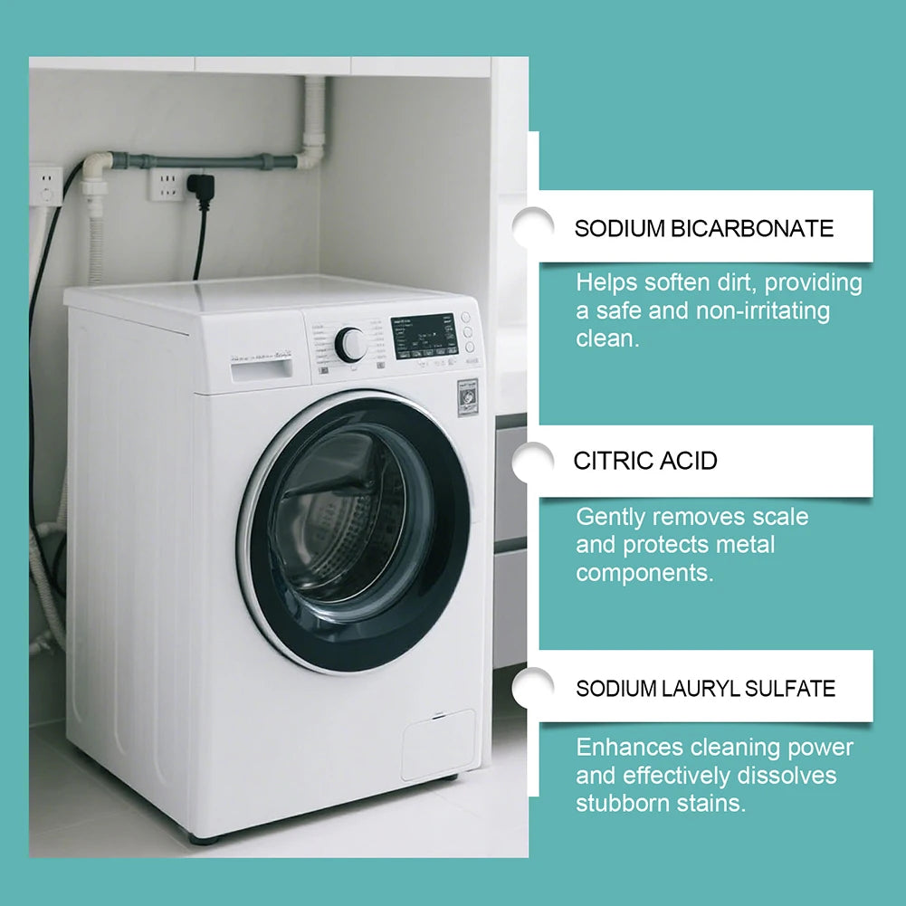 Washing Machine Cleaner Tablets – Deep Clean & Descale 12ct Washing Machine Cleaner Peaceful Pleasures Health and Wellness