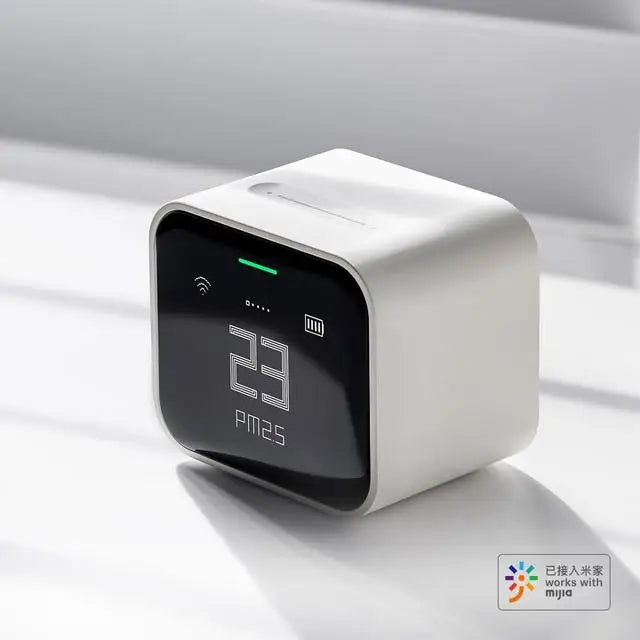 Qingping Air Detector lite IPS Screen Touch Operation Pm2.5 Control Air Monitor Homekit work with Xiaomi Apple Homekit Mi home Peaceful Pleasures Health and Wellness 1pc China Mainland
