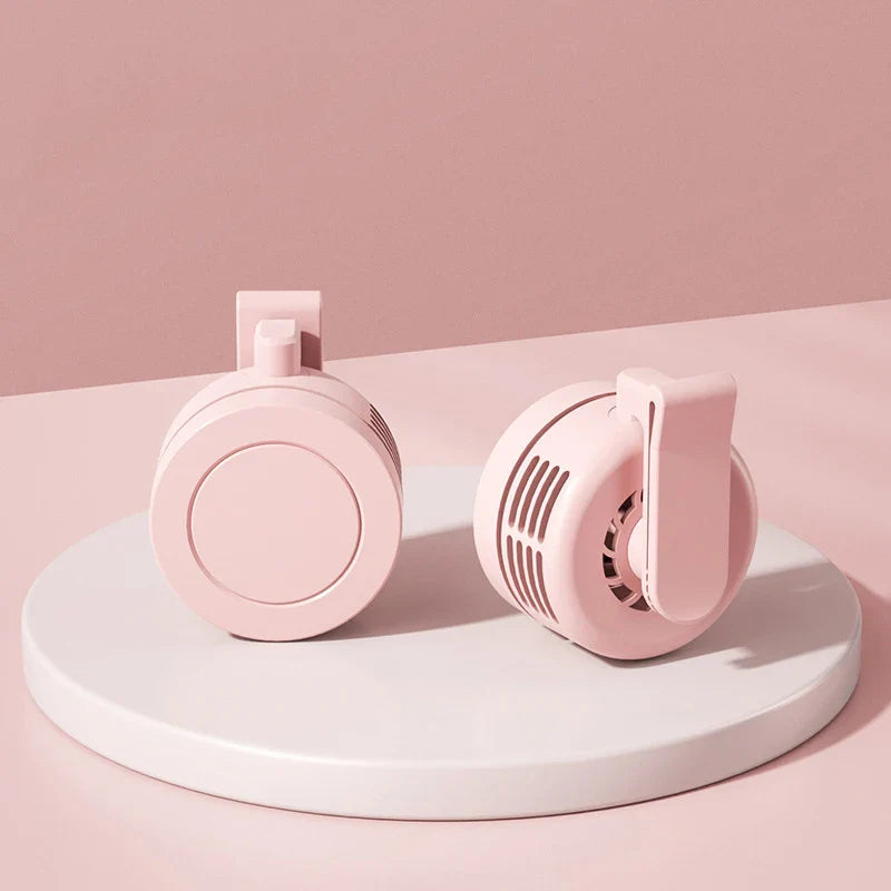Clip-On Neck Fan | Portable USB Rechargeable Mini Desk Fan