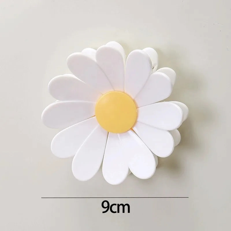 Magnetic Daisy Snack Sealing Clips | 3D Flower Fridge Bag Clips Food Bag Sealing Clip Peaceful Pleasures Health and Wellness WHITE