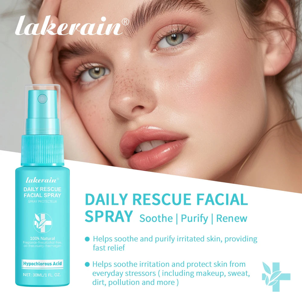 30ml Rescue Facial Spray For Sensitive Skin Hypochlorous Acid Spray Helps Reduce Redness Breakouts Soothing Balancing Spray Peaceful Pleasures Health and Wellness