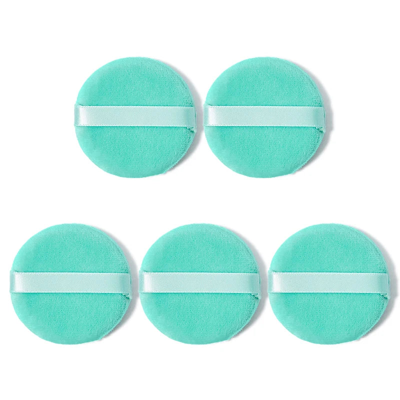 Powder Puff Makeup Sponge Set 5-10 Pcs | Washable Round Puff