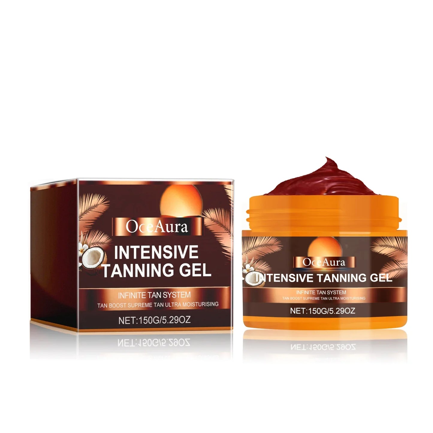 OceAura Intensive Tanning Gel – Self Tanner & Bronzer