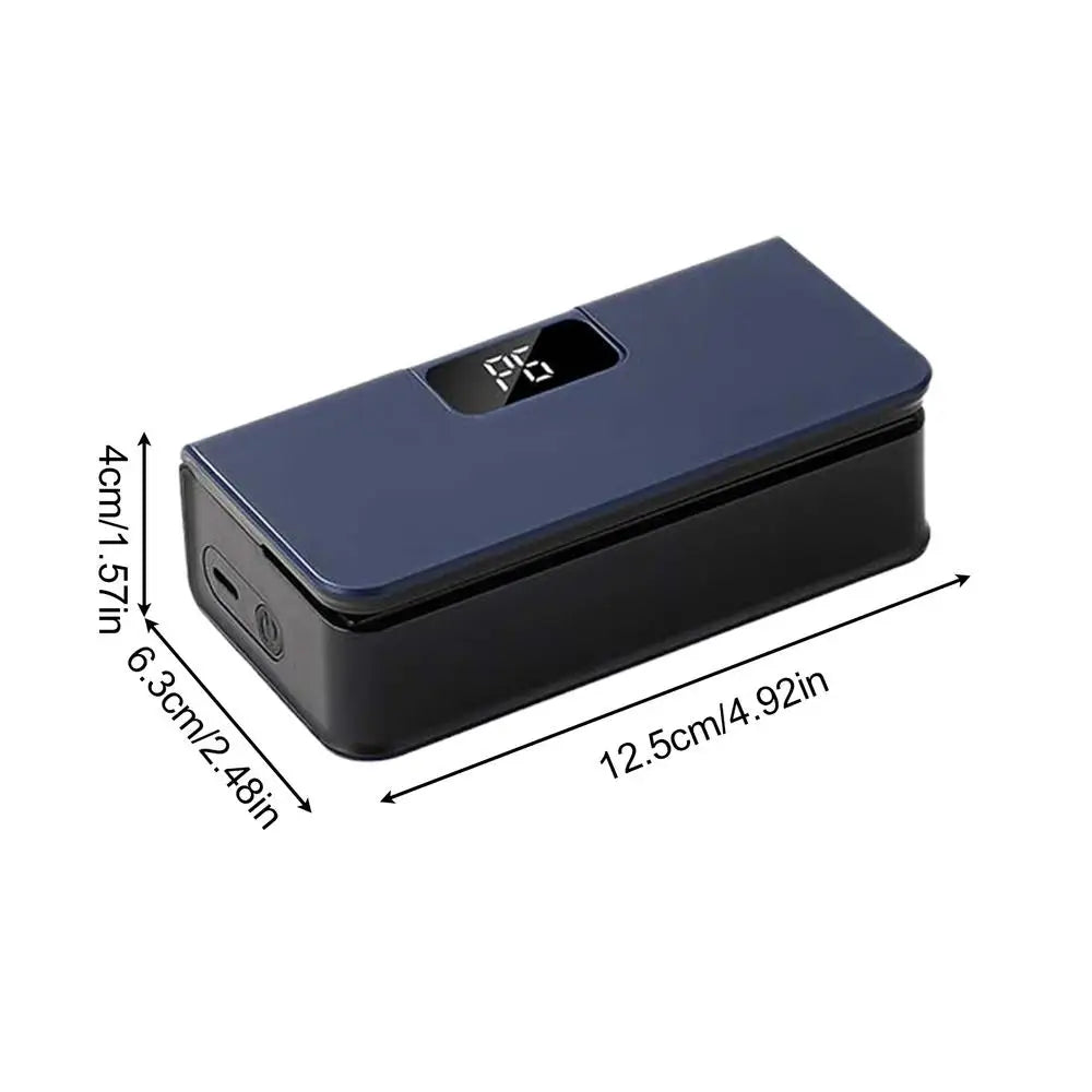 Mini Sealing Machine LED Display Portable 6-level Rechargeable Travel Food Saver Sealing Machine For Freezer Meal Prep Snacks Peaceful Pleasures Health and Wellness China Mainland Blue