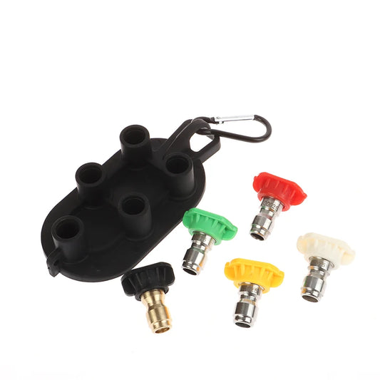 Pressure Washer Nozzle Tips Set – 5/7 Tips & Holder, 1/4" Quick Connect Pressure Washer Nozzles Peaceful Pleasures Health and Wellness