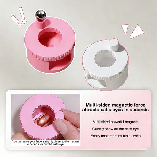 Nail Art Magnet for Cat Eye Effect, Wide Light Glass Bead Functionality for Gel Nail Polish Peaceful Pleasures Health and Wellness