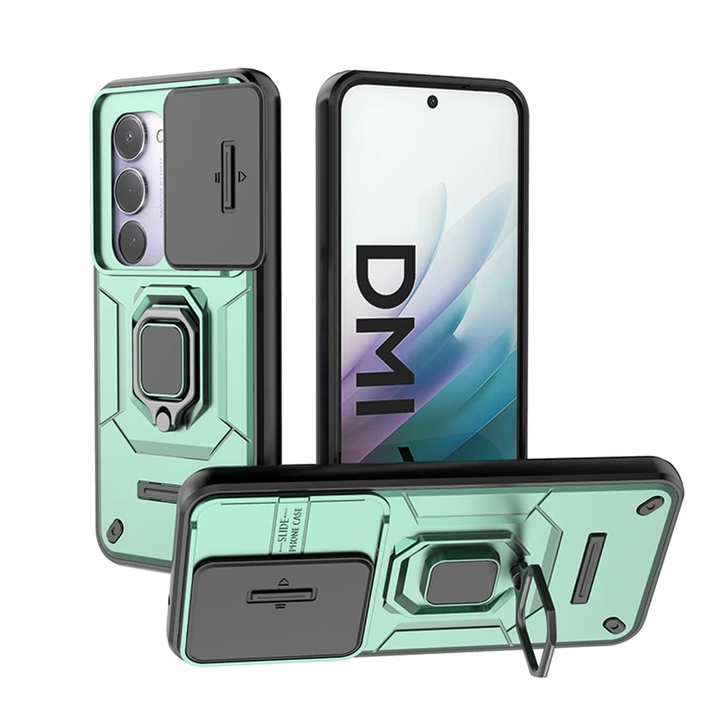 Xiaomi Redmi 15 4G Case | Slide Camera & Magnetic Ring Armor