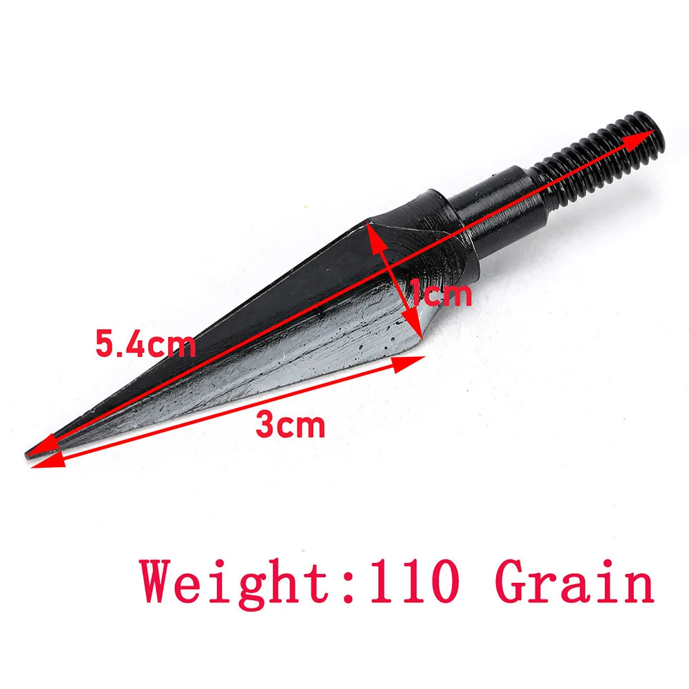 Carbon Steel Arrowheads Archery Broadheads Hunting Arrow Heads Tips