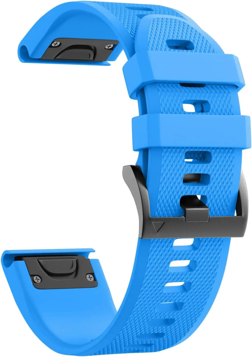 Silicone Band for Garmin Fenix 7S 6S 5S – 20/22/26mm Strap Peaceful Pleasures Health and Wellness Blue 20mm