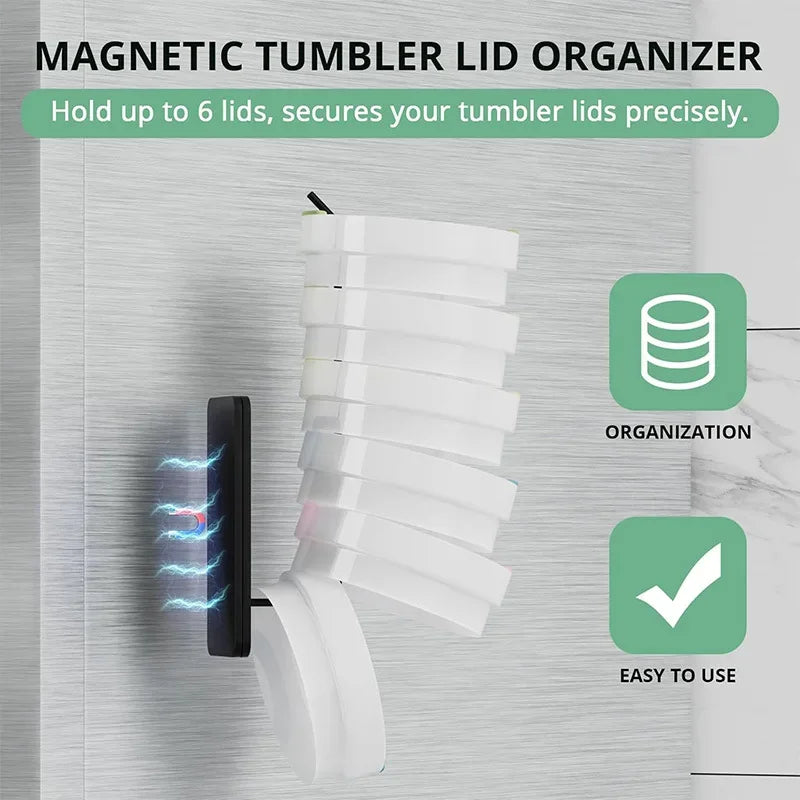 Metal Magnetic Refrigerator Water Bottle Holder 3-Slot No Pounching Space-Saving Organizer Thermos Rack Multi-purpose Shelf Home Peaceful Pleasures Health and Wellness