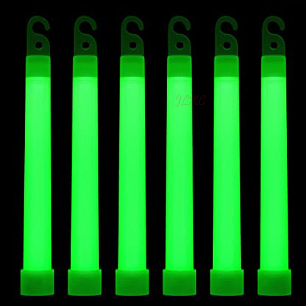 6inch 10 pcs Glow Stick 24-hour Chemical Fluorescent Colorful Light Camping Decoration Party Club Emergency survival tools Peaceful Pleasures Health and Wellness