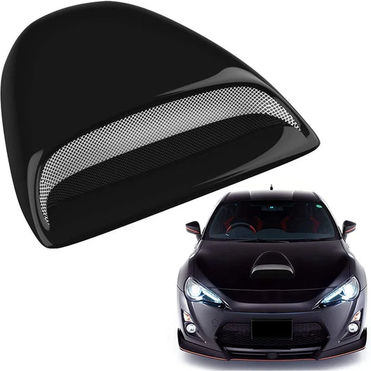 Gloss Black Racing Hood Scoop Vent Cover | Universal Fit ABS Hood Scoop Cover Peaceful Pleasures Health and Wellness