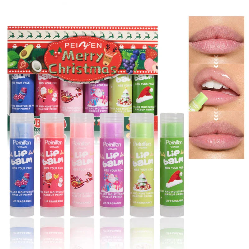 PEINIFEN 6-Pack Fruit Lip Balm Set – Moisturizing & Long-Lasting
