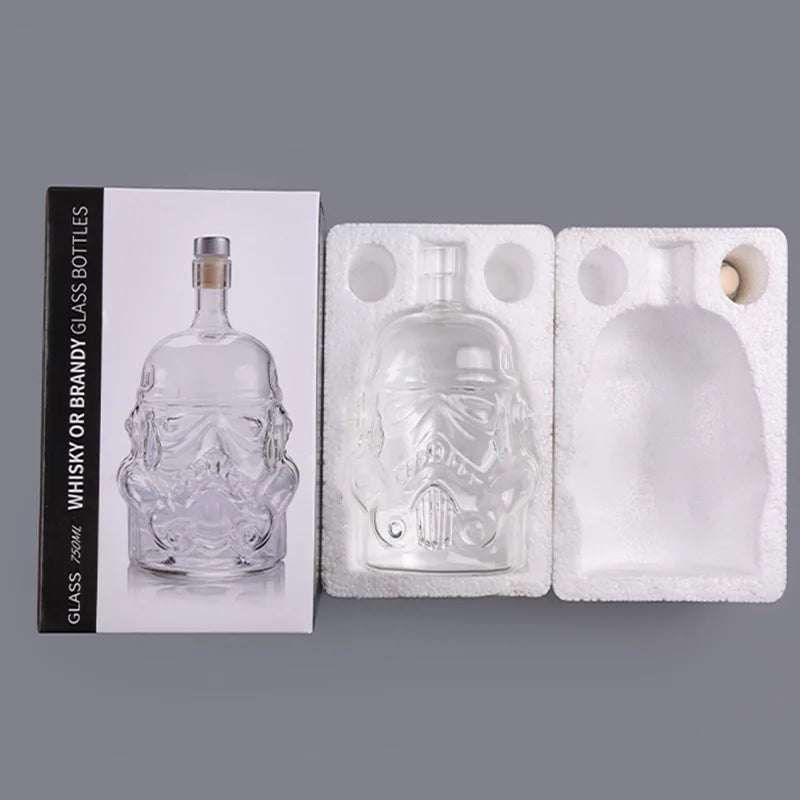 Wine Glass Set Storm Trooper Helmet Whiskey Decanter Whiskey Glass Cup Wine Glasses Accessories Creative Men Gift Bar Party Hot Peaceful Pleasures Health and Wellness Bottle