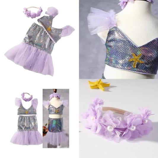 Baby Girl 3-Piece Photo Outfit – Skirt, Top & Headband Set Baby Photo Outfit Set Peaceful Pleasures Health and Wellness China Mainland