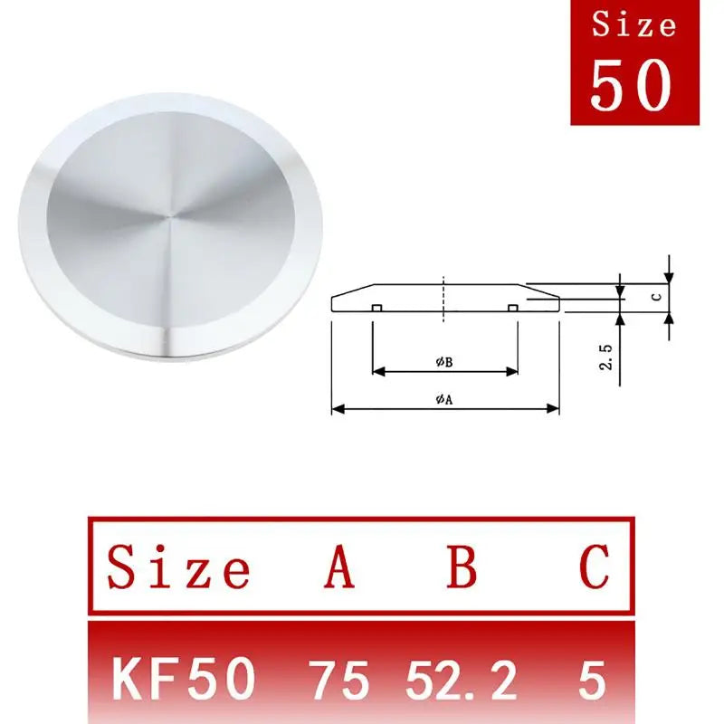 KF Vacuum End Cap SUS 304 Stainless Steel Sanitary Pipe Fitting