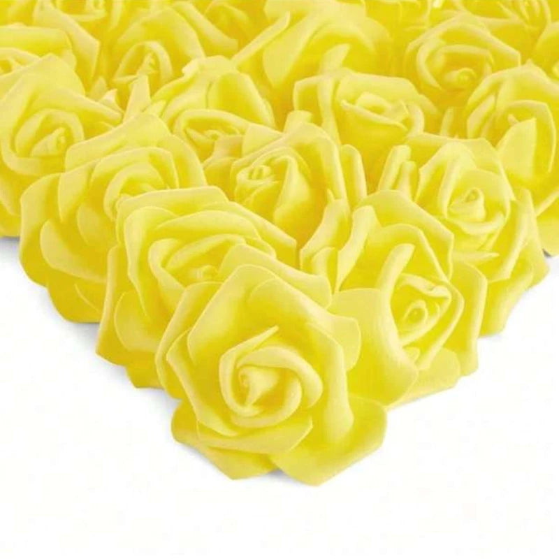 40/80 Pcs Artificial Foam Rose Flowers – Wedding & Home Decor