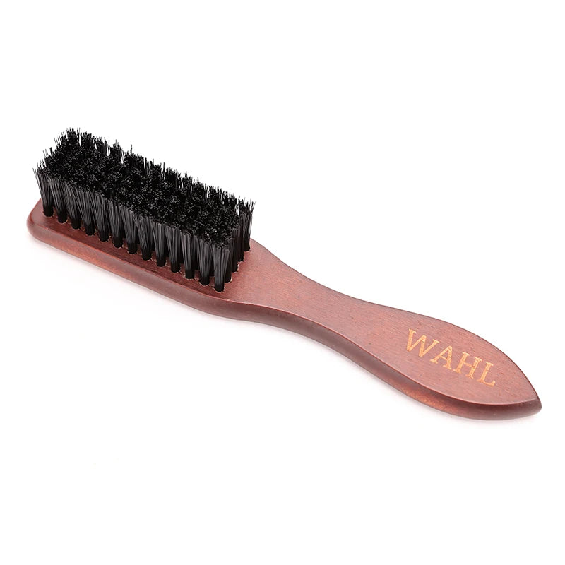 Barber Prefessional Wooden Handle Boar Bristle Cleaning Brush Soft Beard Cleaning Brush Men Barber Beard Shaving Tool Peaceful Pleasures Health and Wellness Brown