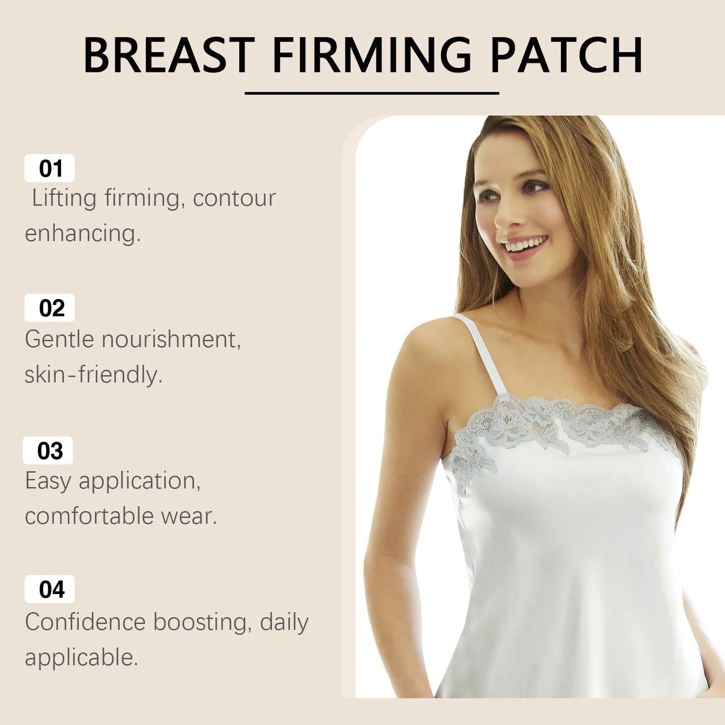Firming Hydrating Chest Patches – Collagen & Hyaluronic Acid