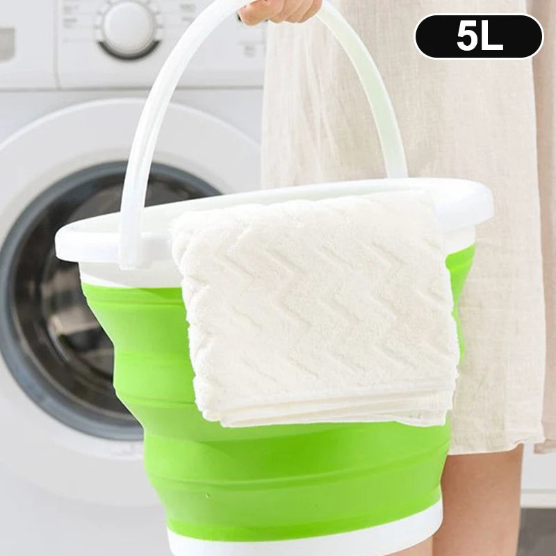 Collapsible Folding Bucket 3/5/10L | Camping, Fishing & Car Wash
