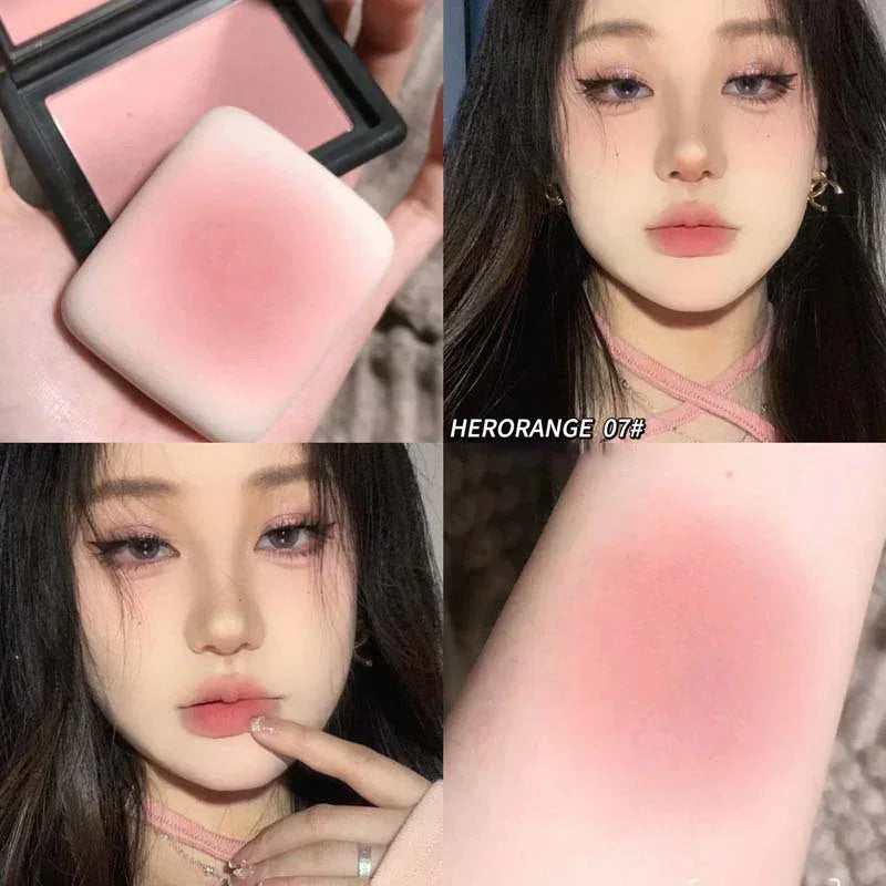 Sweet Orange Matte Powder Blush | Nude Peach Cheek Contour