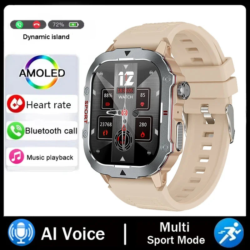 COTAUL Military Smartwatch Men | 2.19" BT Calling Fitness Tracker
