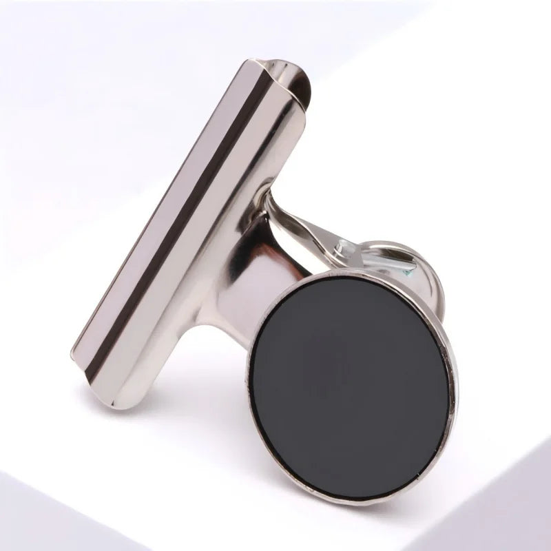5pcs/10pcs Round Magnetic Clip Note Clip Metal Magnet Clip Hand Ledger Magnet Clip Magnet Stone Clip Magnetic Clip Peaceful Pleasures Health and Wellness 10pcs Silver