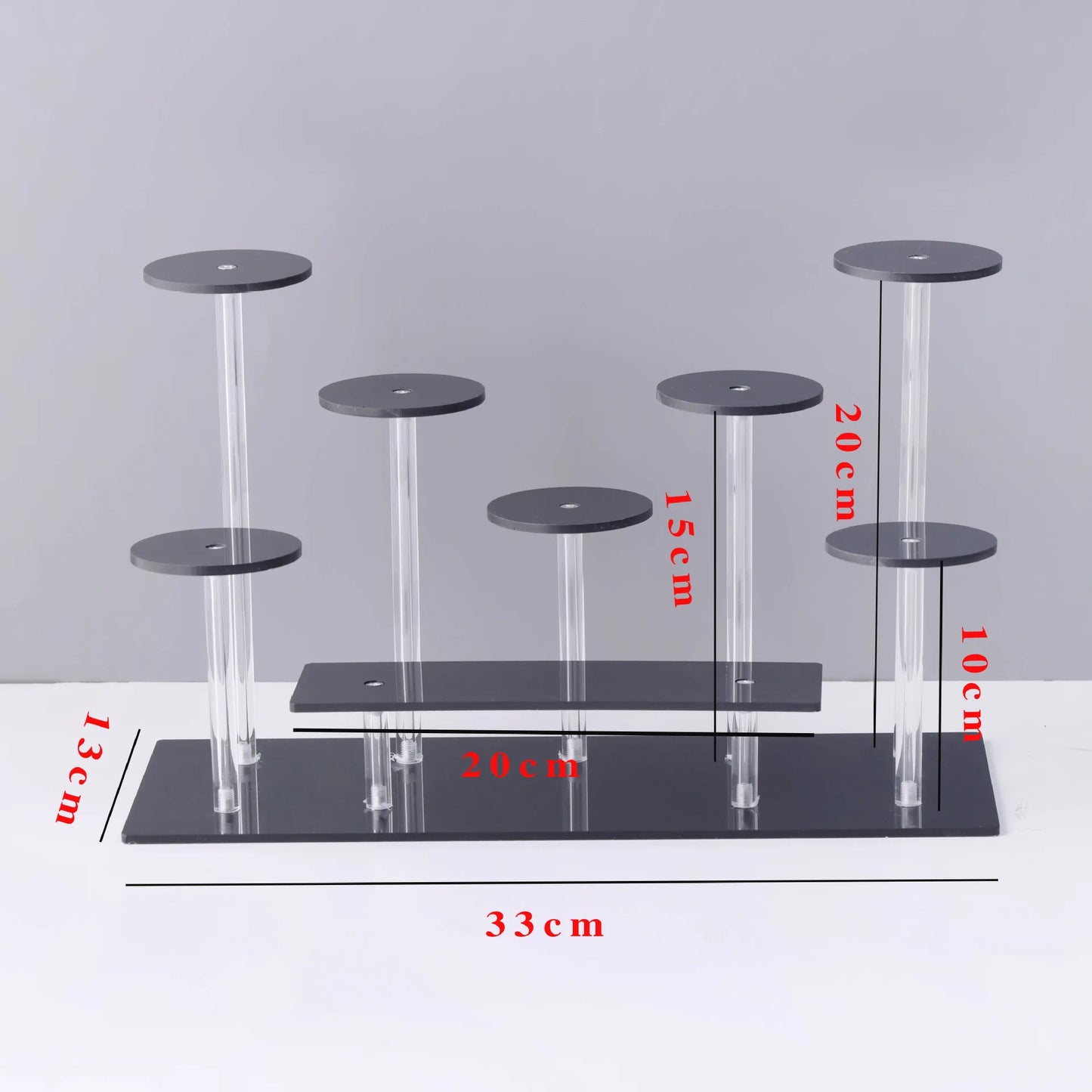 Acrylic Multi-Layer Tiered Display Rack & Storage Shelf