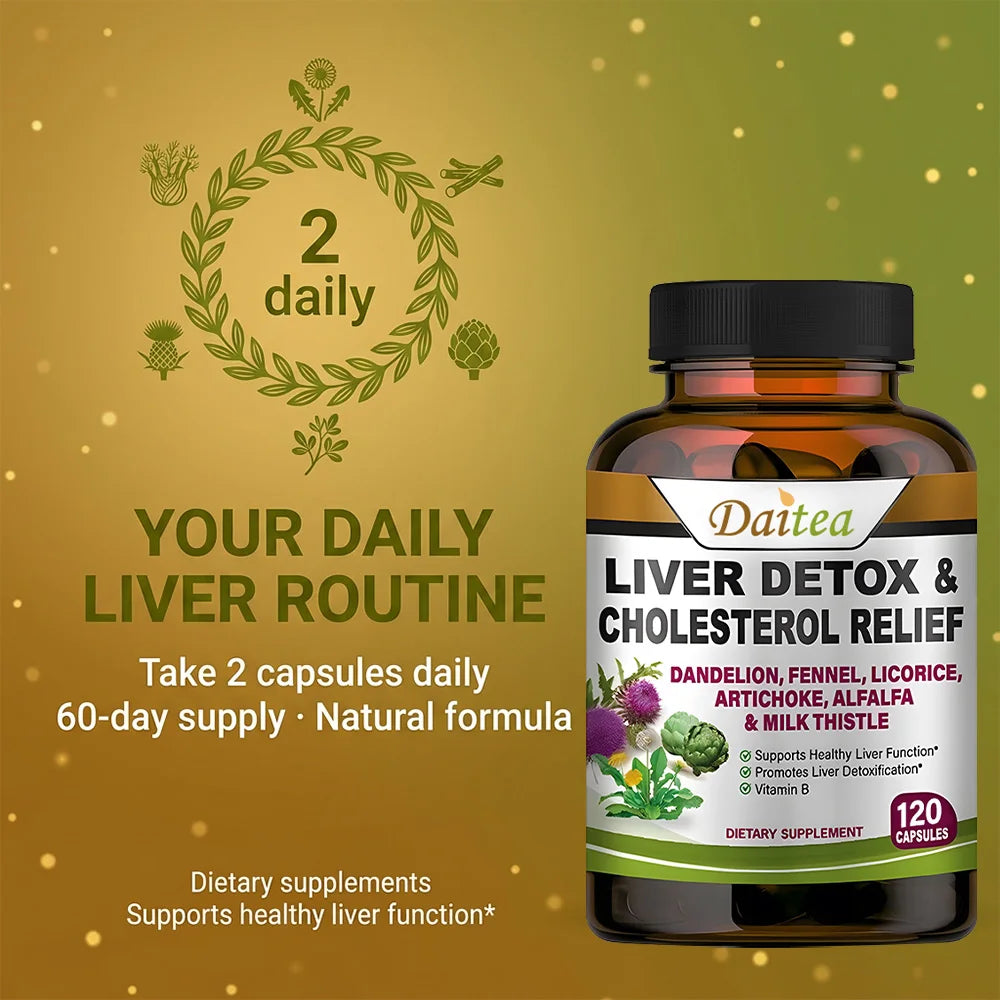 Liver Cleanse Detox & Repair – Milk Thistle, Artichoke, Dandelion Liver Detox Supplement Peaceful Pleasures Health and Wellness