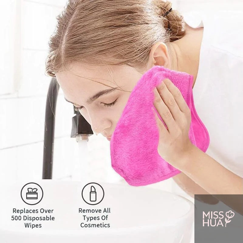 Microfiber Makeup Remover Cloths – 5/7 Pcs Reusable Face Pads