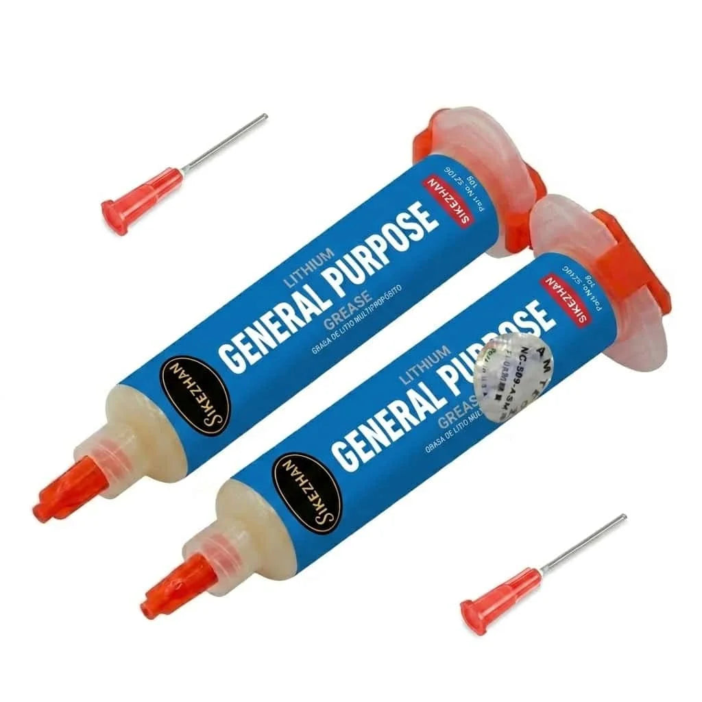 SIKEZHAN General purpose greases 10g Lithium Grease Syringe with Precision Blunt Needle for Mechanical & Electronic Maintenance Peaceful Pleasures Health and Wellness