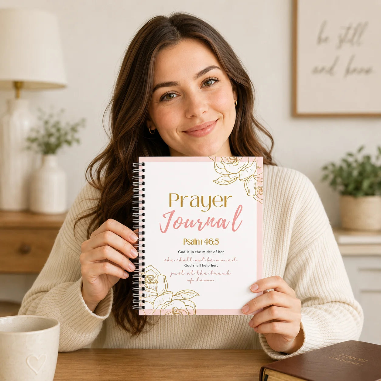 Prayer Journal Spiral Bound Christian Notebook Devotional Diary Daily