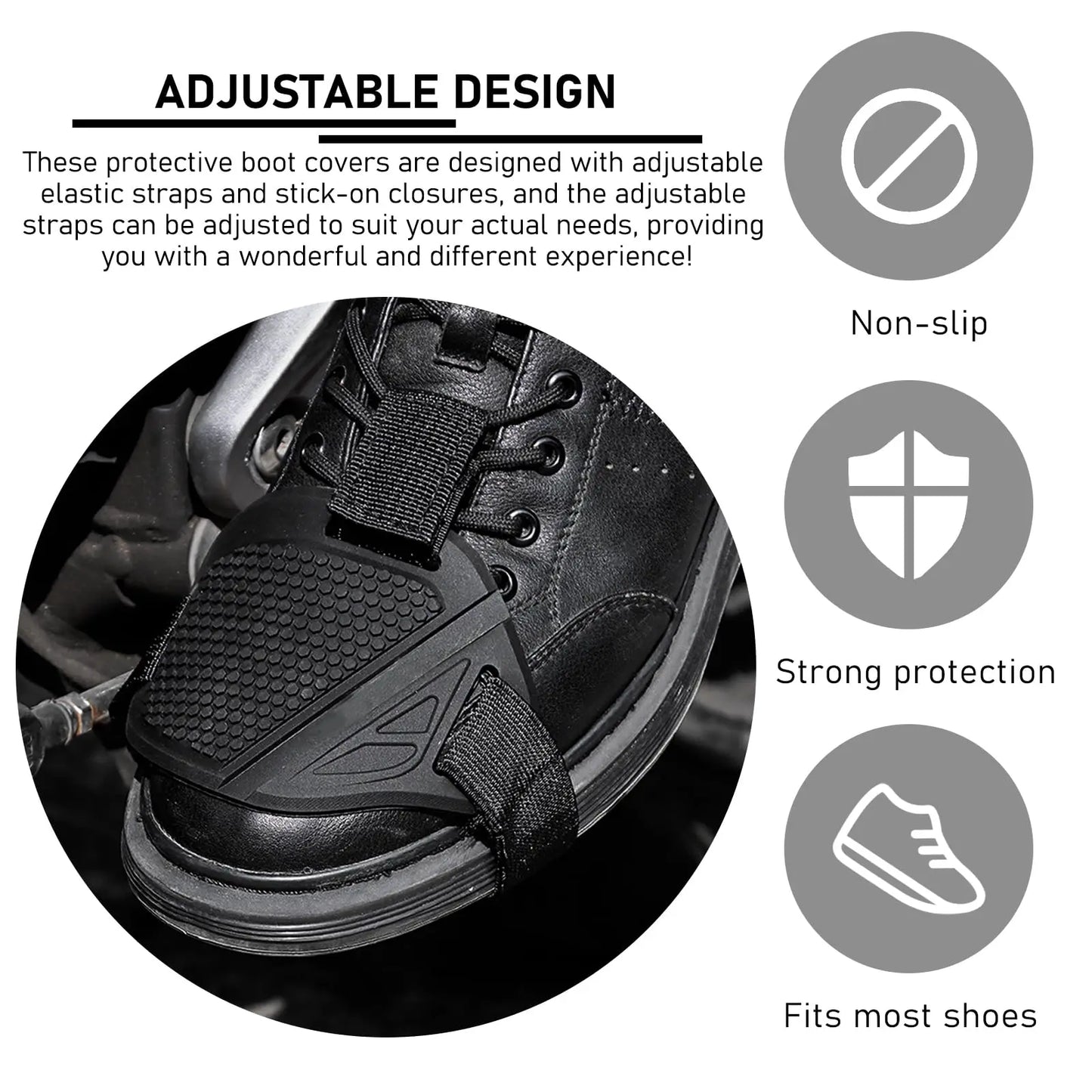 Motorcycle Gear Shift Pad TPU Boot Protector Cover | Universal