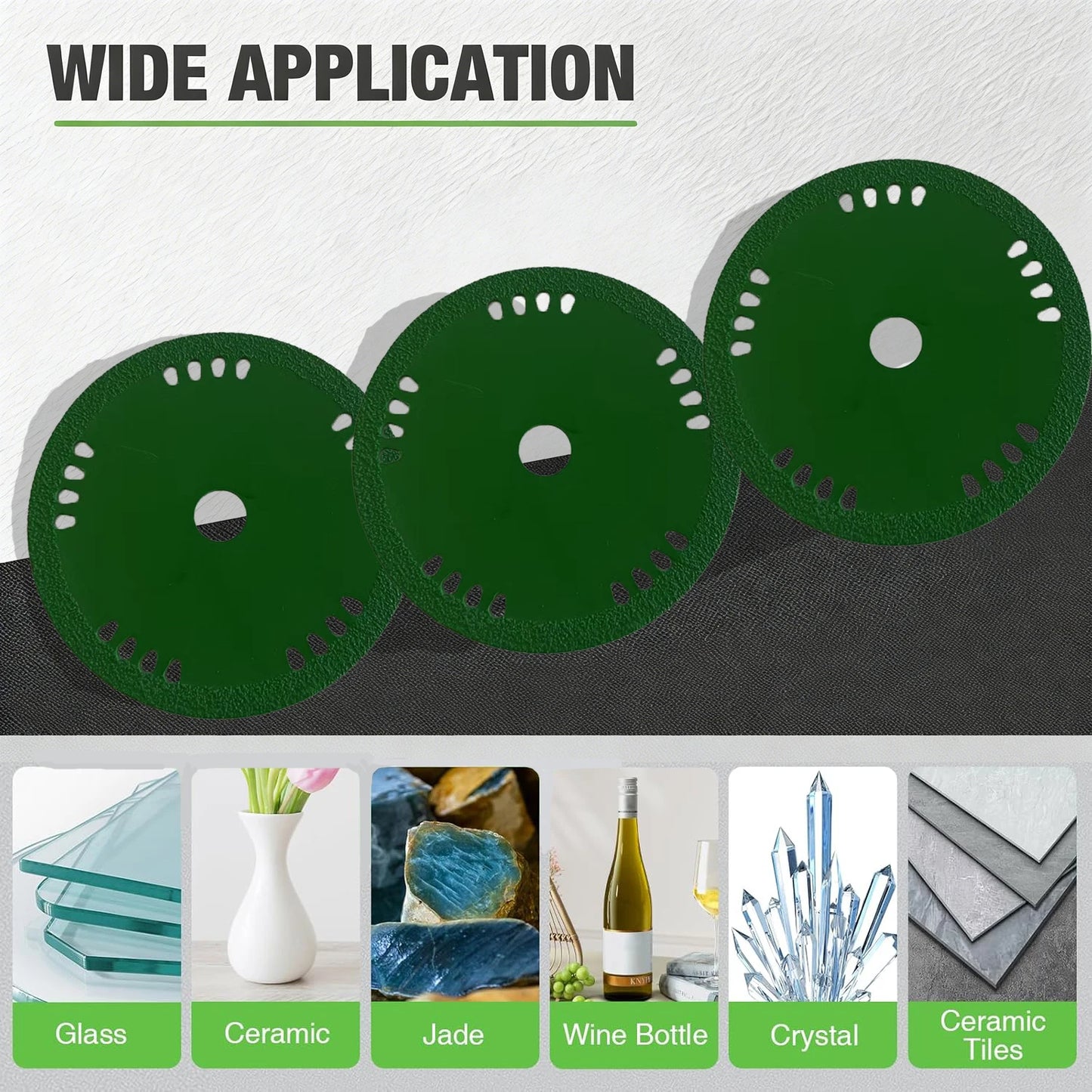 Glass Cutting Disc Ultra-thin Saw Blade Diamond Jade Wine Bottle
