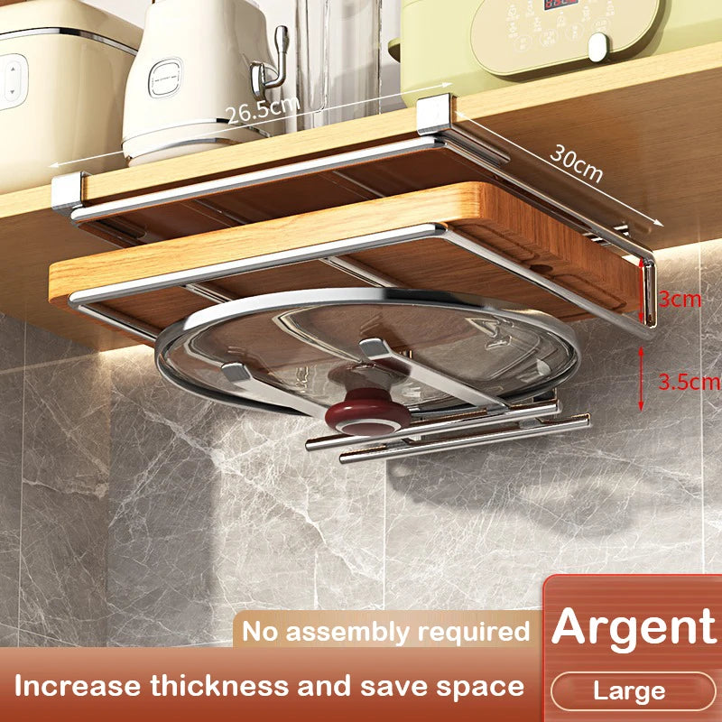 Under Cabinet Basket Storage Shelf & Organizer Rack – Kitchen, Office & Bathroom