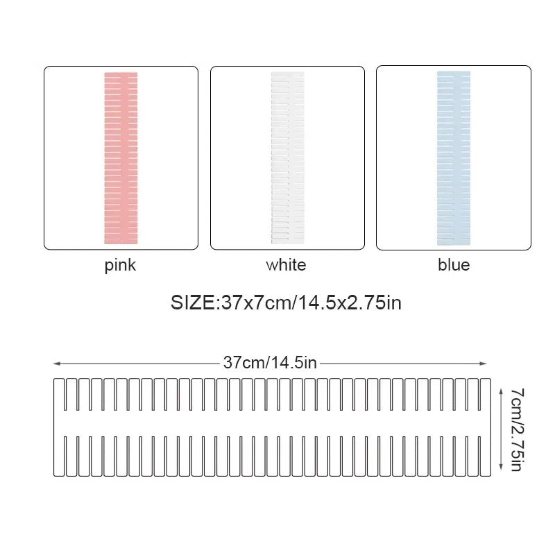 4/8 Pieces Adjustable Drawer Divider Partition Durable Storage Cosmetic Socks Underwear Drawer Clothes Organizer Cabinets Peaceful Pleasures Health and Wellness