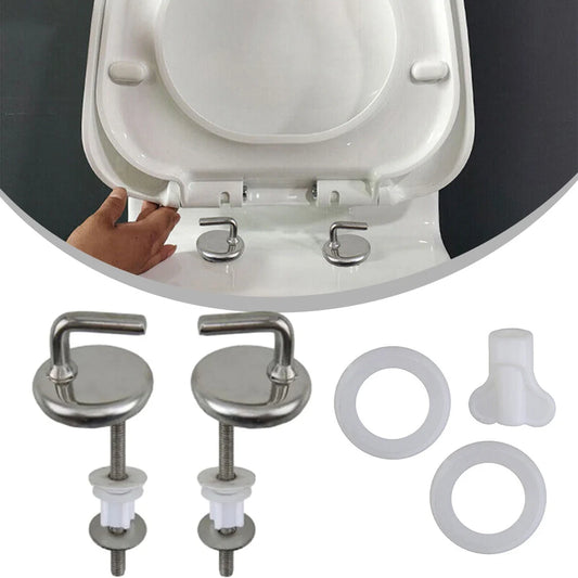 Toilet Seat Hinge Cover Mounting Connector Stainless Steel Washer Peaceful Pleasures Health and Wellness Default Title