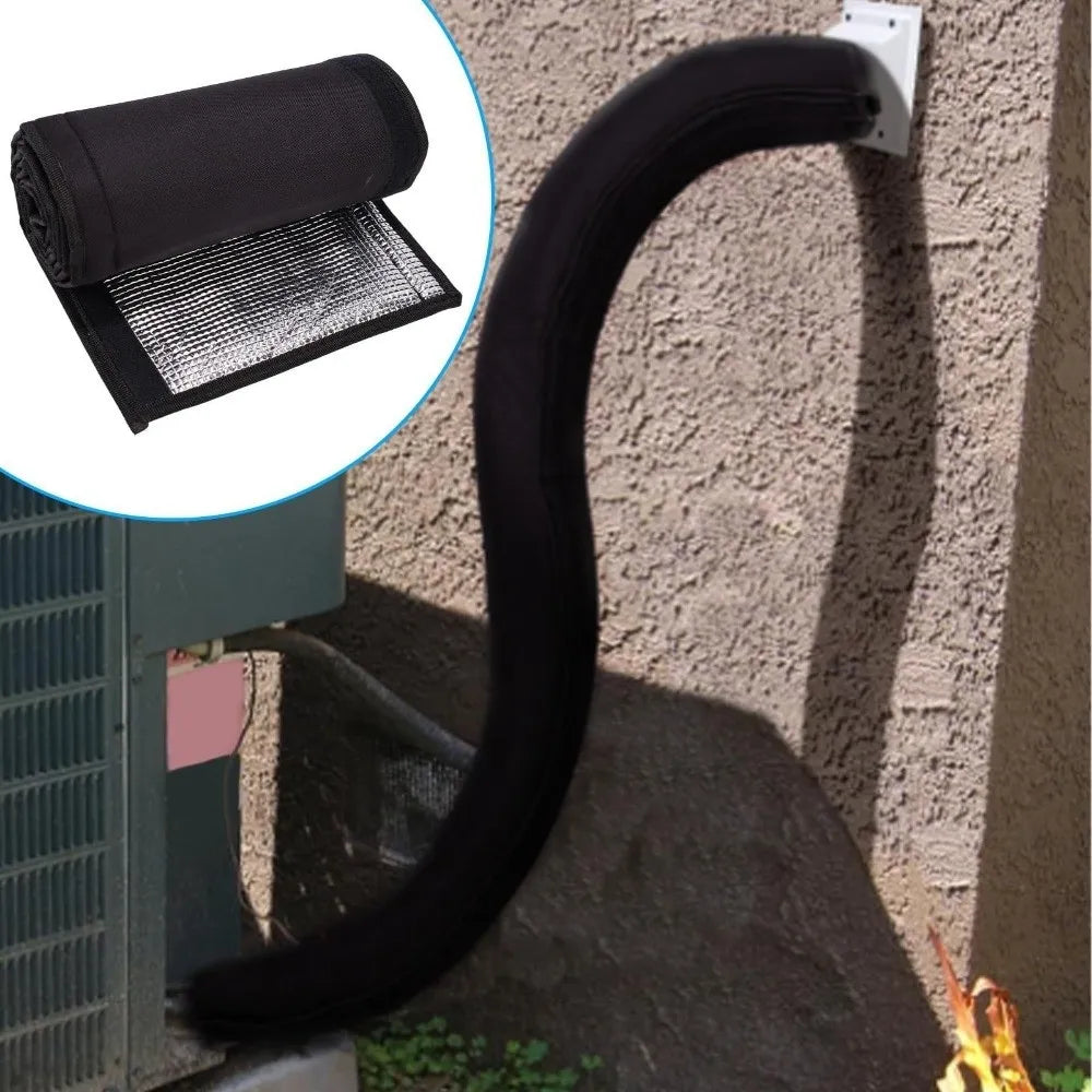 HVAC Copper Pipe Insulation Cover | Zippered Oxford Sleeve