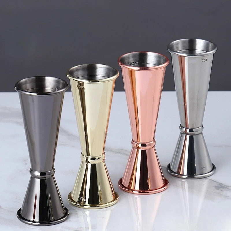2026 New Dual Shot 304 Stainless Steel Measure Cup Cocktail Shaker Drink Spirit Measure Jigger Kitchen Bar Barware Tools Peaceful Pleasures Health and Wellness