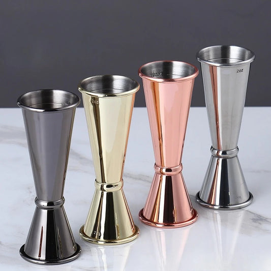2026 New Dual Shot 304 Stainless Steel Measure Cup Cocktail Shaker Drink Spirit Measure Jigger Kitchen Bar Barware Tools Peaceful Pleasures Health and Wellness