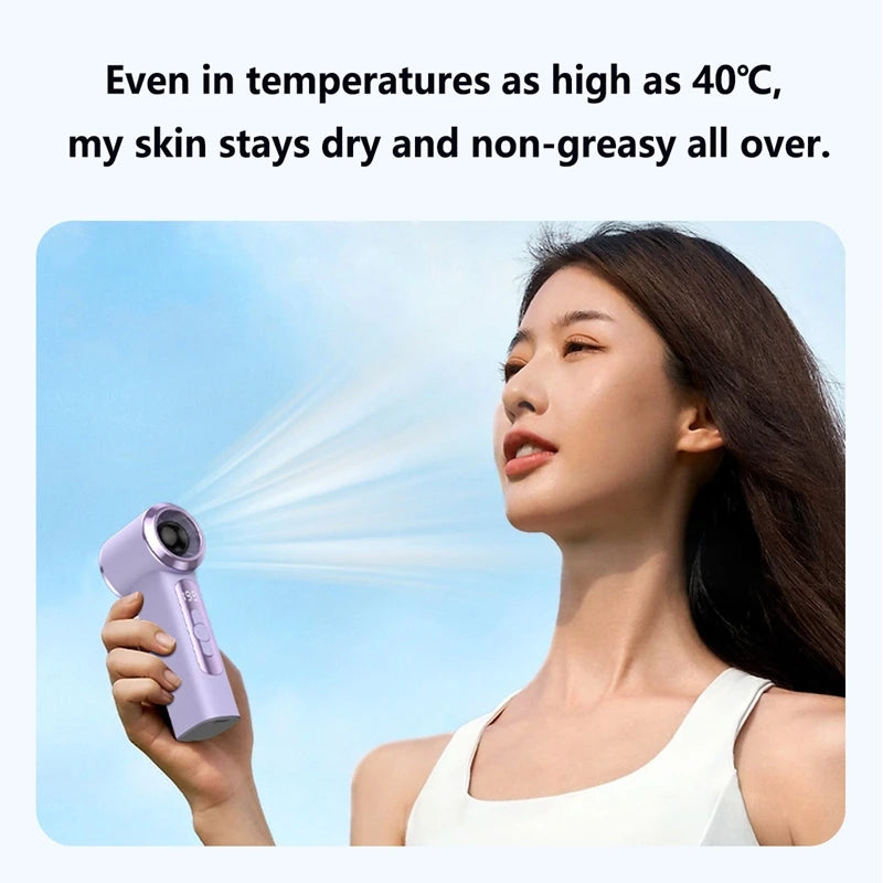 T238 Handheld High-speed Fan Usb Mini Digital Display 199 Speed Violent Turbo Pocket Small Fan Peaceful Pleasures Health and Wellness