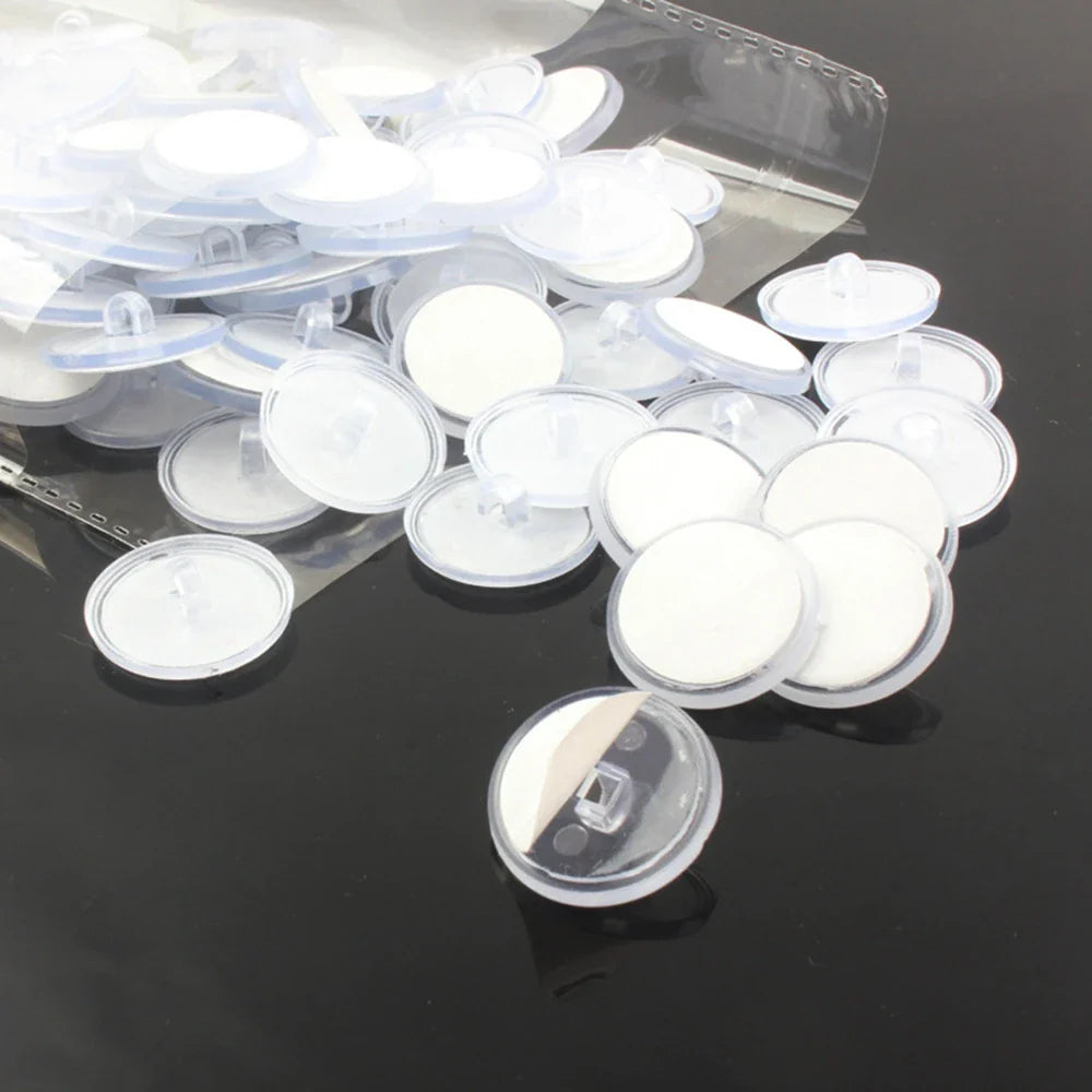 Transparent Self-Adhesive Ceiling Hooks | Silicone Disc 10–50 Pack