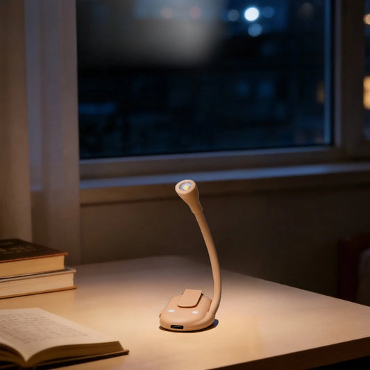 USB Rechargeable Clip-On LED Book Light | Dimmable 360° Clip-On Reading Light Peaceful Pleasures Health and Wellness Image Color