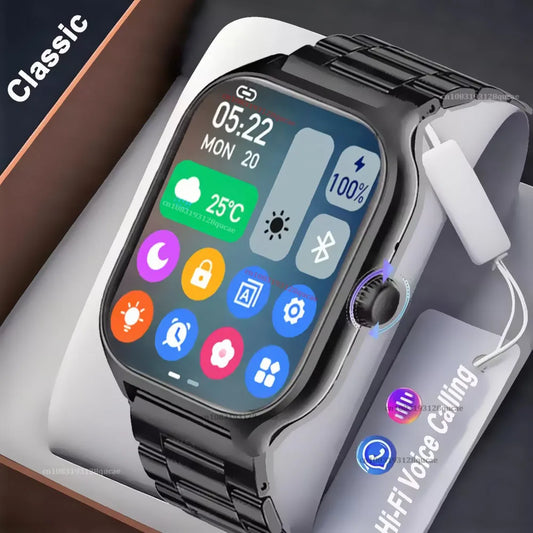 Smartwatch Dial to Answer Calls Calorie Tracking 2.01 Inch Heart Rate Blood Oxygen Blood Pressure Monitor Bluetooth Smart Watch Peaceful Pleasures Health and Wellness